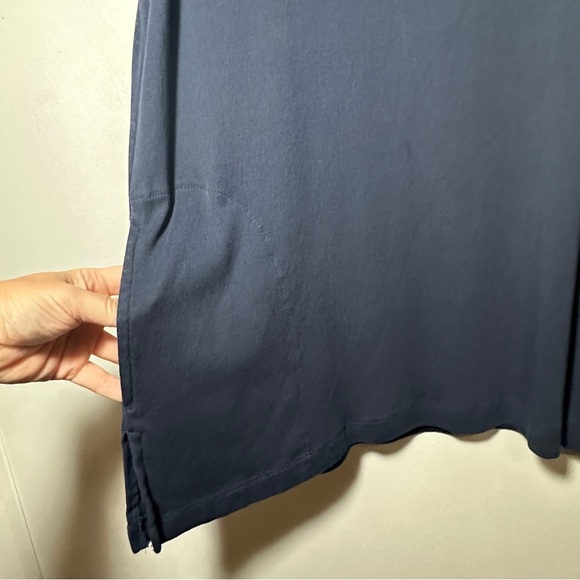 Chico's Navy Sleeveless Pima Cotton Pocket Tunic Women's Top Size 3 (XL) - Picture 4 of 6